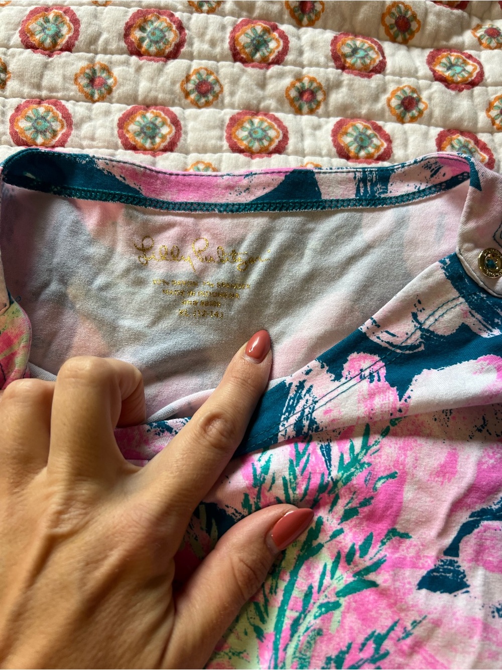 EUC Lilly Pulitzer Garden Sophie Youth Girl’s Dress size 12-14 - Picture 3 of 5